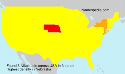 Surname Nikoloudis in USA Surname Nikoloudis in USA
