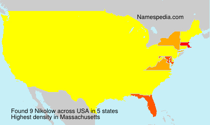 Surname Nikolow in USA Surname Nikolow in USA