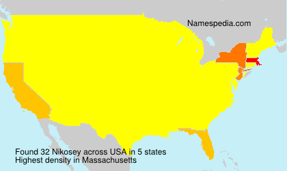 Surname Nikosey in USA