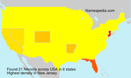 Surname Nikovits in USA Surname Nikovits in USA