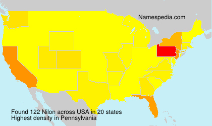 Surname Nilon in USA Surname Nilon in USA