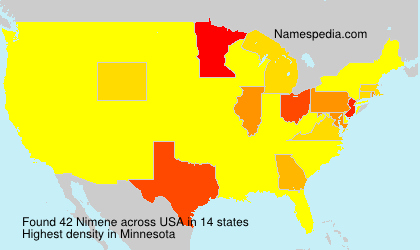 Surname Nimene in USA Surname Nimene in USA