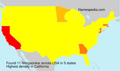 Surname Nimgaonkar in USA Surname Nimgaonkar in USA