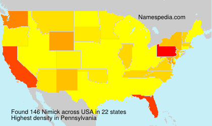 Surname Nimick in USA Surname Nimick in USA