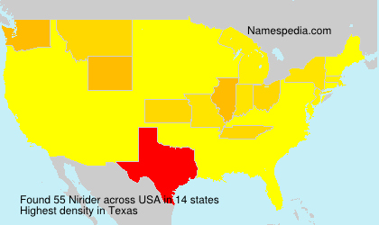 Surname Nirider in USA Surname Nirider in USA