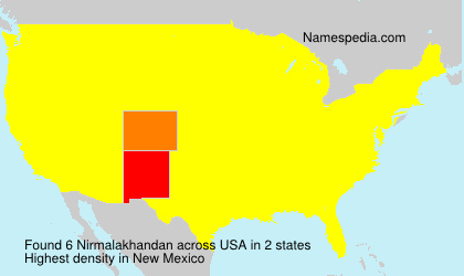 Surname Nirmalakhandan in USA Surname Nirmalakhandan in USA