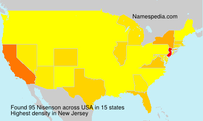 Surname Nisenson in USA
