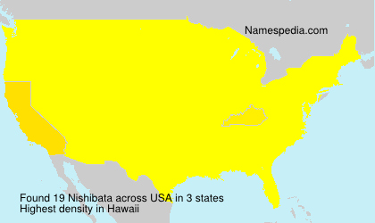 Surname Nishibata in USA Surname Nishibata in USA