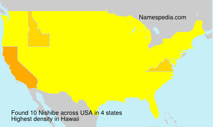 Surname Nishibe in USA Surname Nishibe in USA