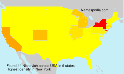 Surname Nisnevich in USA Surname Nisnevich in USA