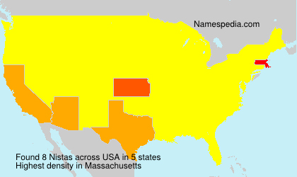 Surname Nistas in USA Surname Nistas in USA