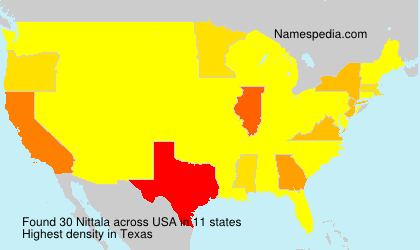 Surname Nittala in USA Surname Nittala in USA