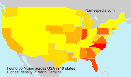 Surname Nixion in USA Surname Nixion in USA