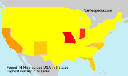 Surname Nize in USA Surname Nize in USA