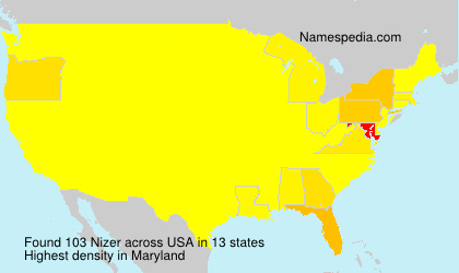Surname Nizer in USA Surname Nizer in USA