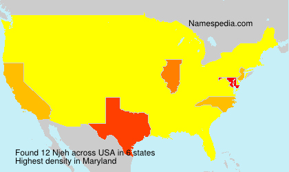 Surname Njeh in USA Surname Njeh in USA
