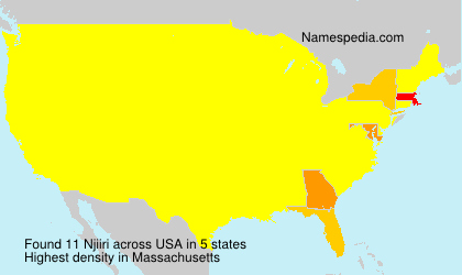 Surname Njiiri in USA