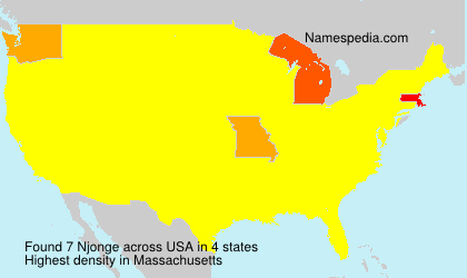 Surname Njonge in USA Surname Njonge in USA