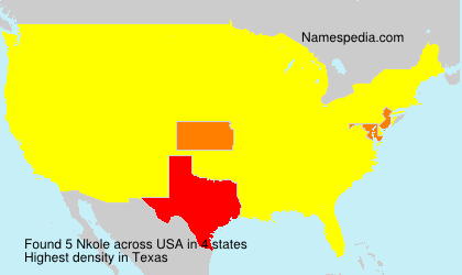 Surname Nkole in USA Surname Nkole in USA