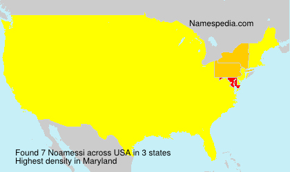 Surname Noamessi in USA Surname Noamessi in USA
