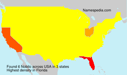 Surname Nobilo in USA Surname Nobilo in USA