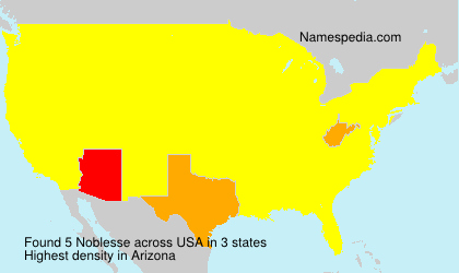 Surname Noblesse in USA Surname Noblesse in USA
