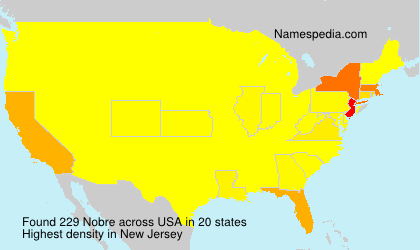 Surname Nobre in USA Surname Nobre in USA