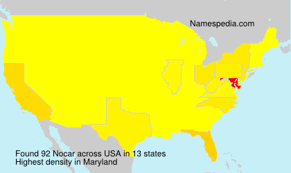Surname Nocar in USA Surname Nocar in USA