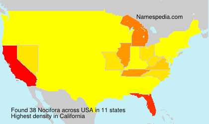 Surname Nocifora in USA Surname Nocifora in USA