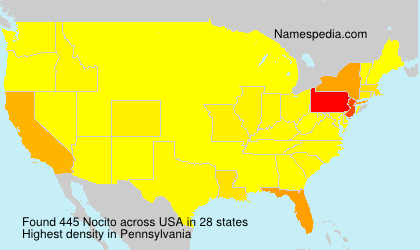 Surname Nocito in USA Surname Nocito in USA
