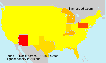 Surname Nocki in USA Surname Nocki in USA