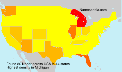 Surname Noder in USA Surname Noder in USA