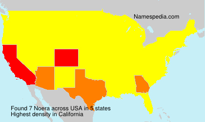 Surname Noera in USA Surname Noera in USA
