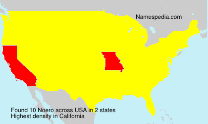 Surname Noero in USA Surname Noero in USA