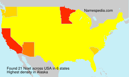 Surname Noet in USA Surname Noet in USA