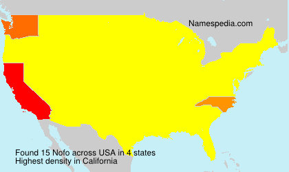Surname Nofo in USA Surname Nofo in USA