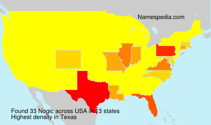 Surname Nogic in USA Surname Nogic in USA