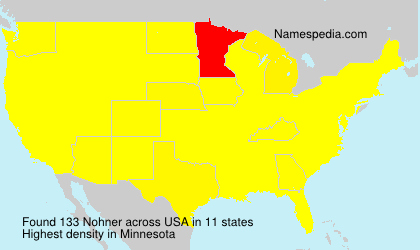 Surname Nohner in USA Surname Nohner in USA