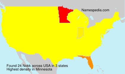 Surname Nokk in USA Surname Nokk in USA