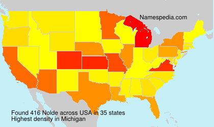 Surname Nolde in USA Surname Nolde in USA