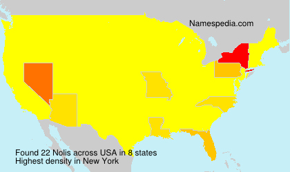 Surname Nolis in USA Surname Nolis in USA