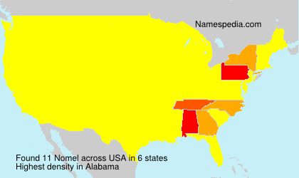 Surname Nomel in USA Surname Nomel in USA