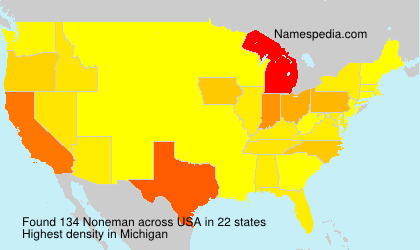 Surname Noneman in USA Surname Noneman in USA