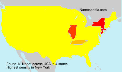Surname Noodt in USA Surname Noodt in USA