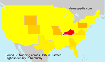 Surname Nooning in USA Surname Nooning in USA