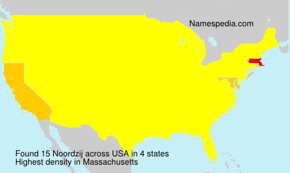 Surname Noordzij in USA