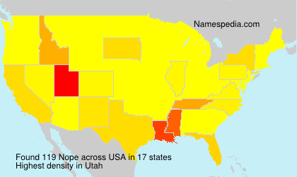 Surname Nope in USA Surname Nope in USA
