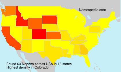 Surname Nopens in USA Surname Nopens in USA
