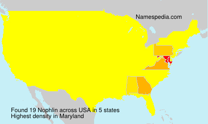 Surname Nophlin in USA