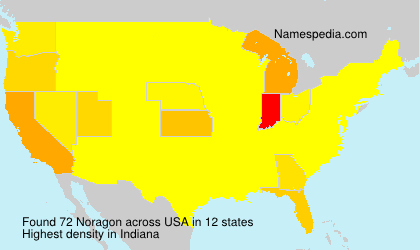 Surname Noragon in USA